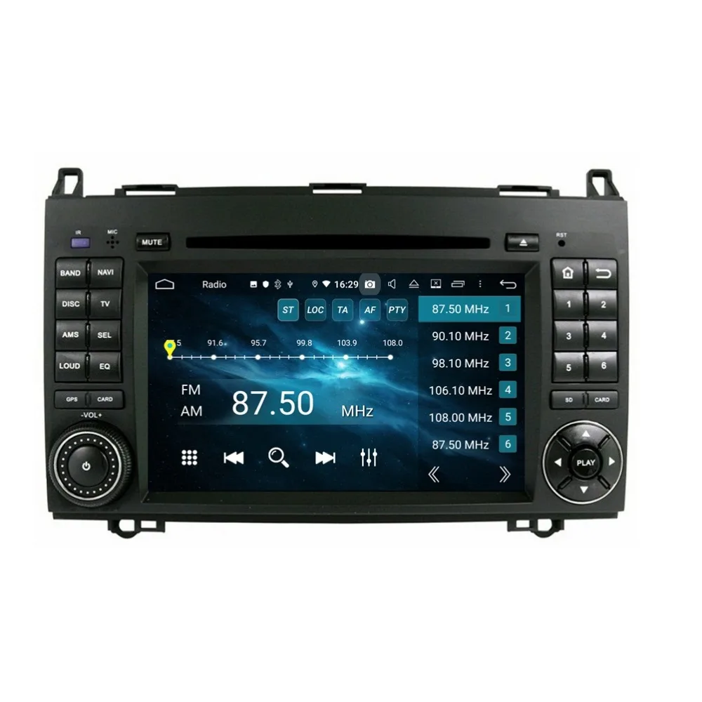 Top 1024*600 Octa Core 2 din 7" Android 9.0 Car DVD Radio GPS for Benz A-W169 B-W245 Viano Vito Bluetooth 4.2 WIFI 4GB RAM 32GB ROM 5
