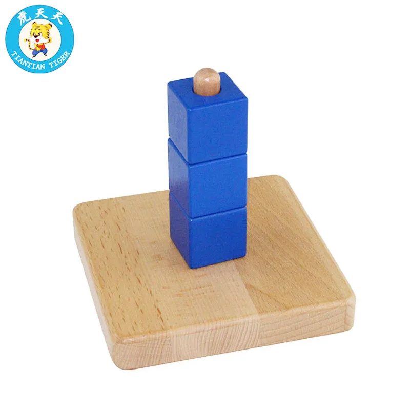  Montessori Baby Wooden Toys Early Education Training Preschool Teaching Aids Discs on Dowel - 32868698771