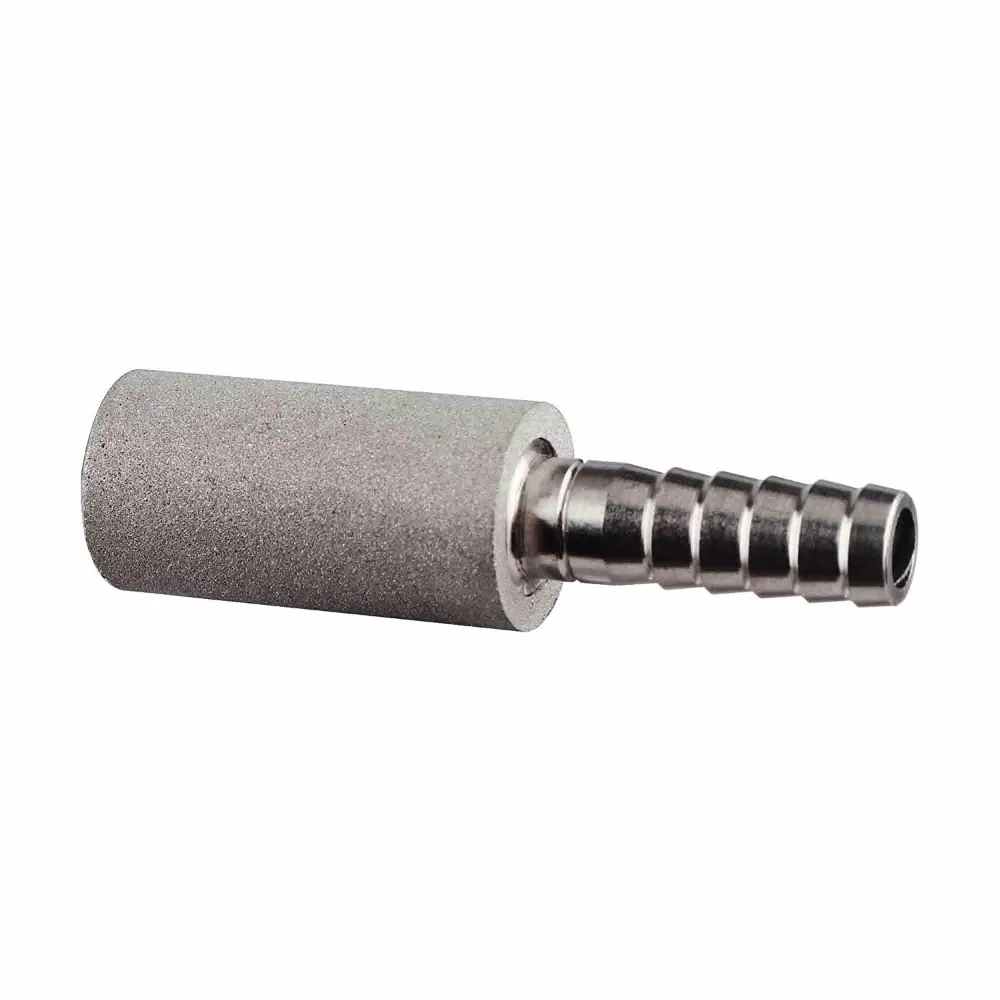 Diffusion Stone 2 Micron Stainless Steel Aeration Stone Carbonating 1/4" Barb 30cm Silicone Hose For Homebrew Wine