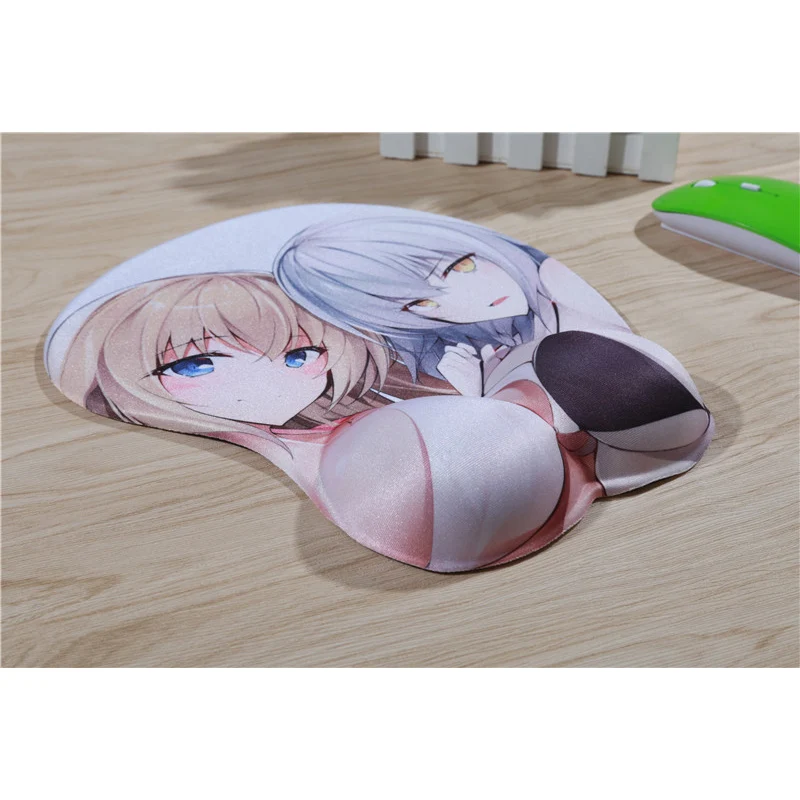 FFFAS-Fate-3D-Breast-Hip-Mouse-Pad-Mat-Black-White-Joan-of-Arc-Wrist-Rest-Mousepad (3)