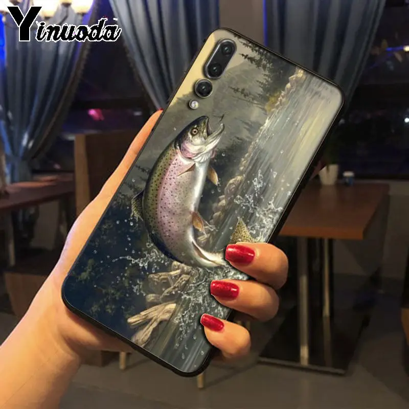 fish jump out of water Wood Fishing Tackle Box Fishing