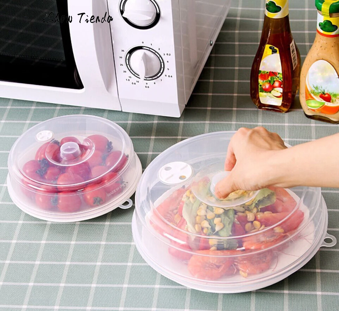 

1Pc PP Food Cover Microwave Oil Cap Heated Sealed Cover High Quality Multifunctional Dust Dish Kitchen Tool Cheap Cover