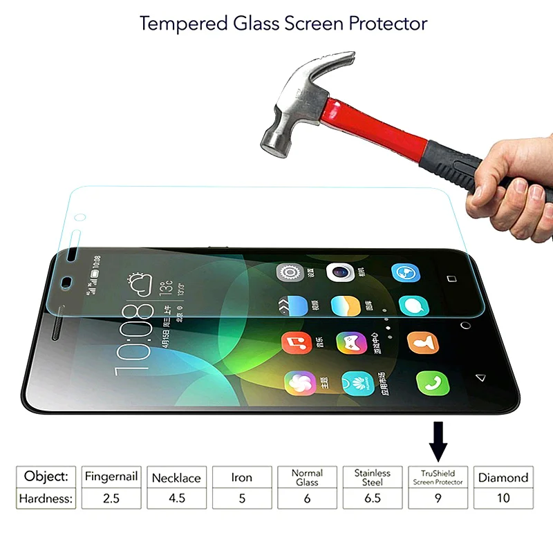 BrankBass 0.3mm Thickness Tempered Glass Screen Protectors 9h Hardness 2.5d Rounded Edges for