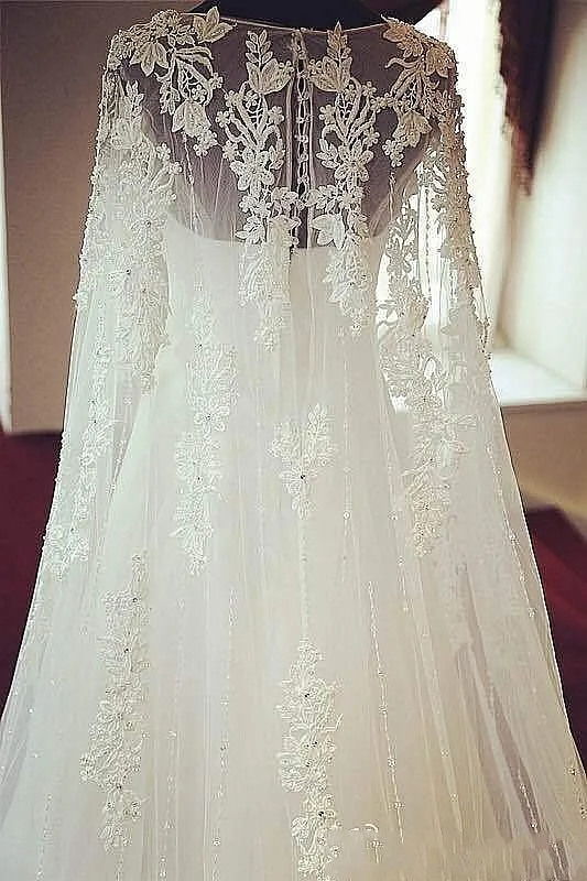 Vestido de novia, настоящий образец, свадебное платье, кружева, аппликация, тюль, линия, длинный рукав, свадебные платья, платья невесты