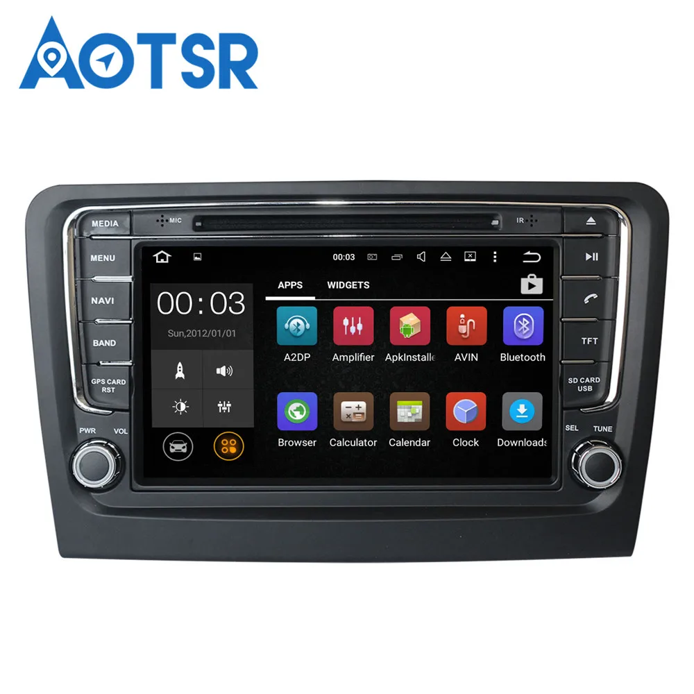 Android 9 4+ 64G Автомобильный dvd-плеер gps-навигация, радио, стерео для Skoda Rapid 2013+ мультимедийный магнитофон головное устройство стерео