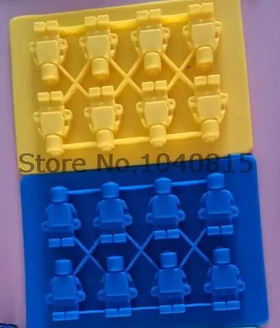 80pcs Silicone Ice Cube Tray Mold Maker robot Ice Cream Mold Maker LFGB Ice Mould ice mold