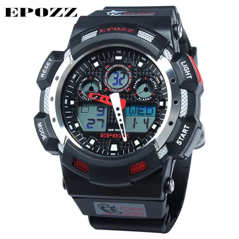 Digital para Homem à Prova Relógios de Mergulho Epozz Marca Novo Relógio Dwaterproof Água 100m Moda Esporte Data Casual 3001