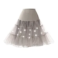 Abbille High Waist Tutu Skirt Silps swing Rockabilly Petticoat Underskirt Crinoline pettiskirt Wedding Bridal Retro Vintage Gown