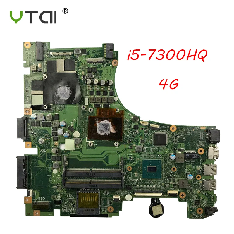 

GL553VD motherboard I5-7300HQ GTX1050 4G For ASUS GL553V GL553E GL553VW laptop motherboard 100% tested intact