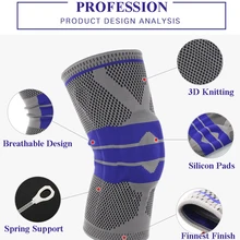 Rodillera de apoyo elástico de la rodilla rodillera de rótula ajustable rodilleras de voleibol Protector de correa de seguridad de baloncesto, 1 ud.