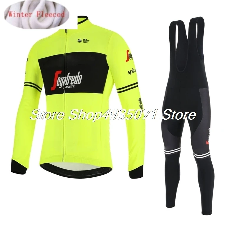 

2019 New Team Cycling Clothing Suit Winter Thermal Fleece Cycling Jersey Set Racing Maillot Racing Bike Clothes Ropa Ciclismo