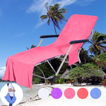 

Summer Coming Solid Beach Chair Towel Polyester Beach Chair Cover Chaise Lounge Towel Cover For Pool Sun Lounger Hotel Vacation