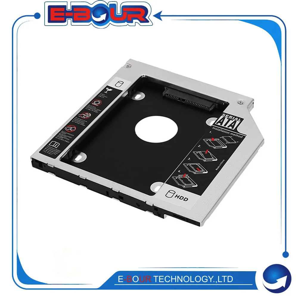 Алюминиевый 9 5 мм SATA Универсальный тонкий 2 й HDD ''SSD жесткий диск Caddy Чехлы для