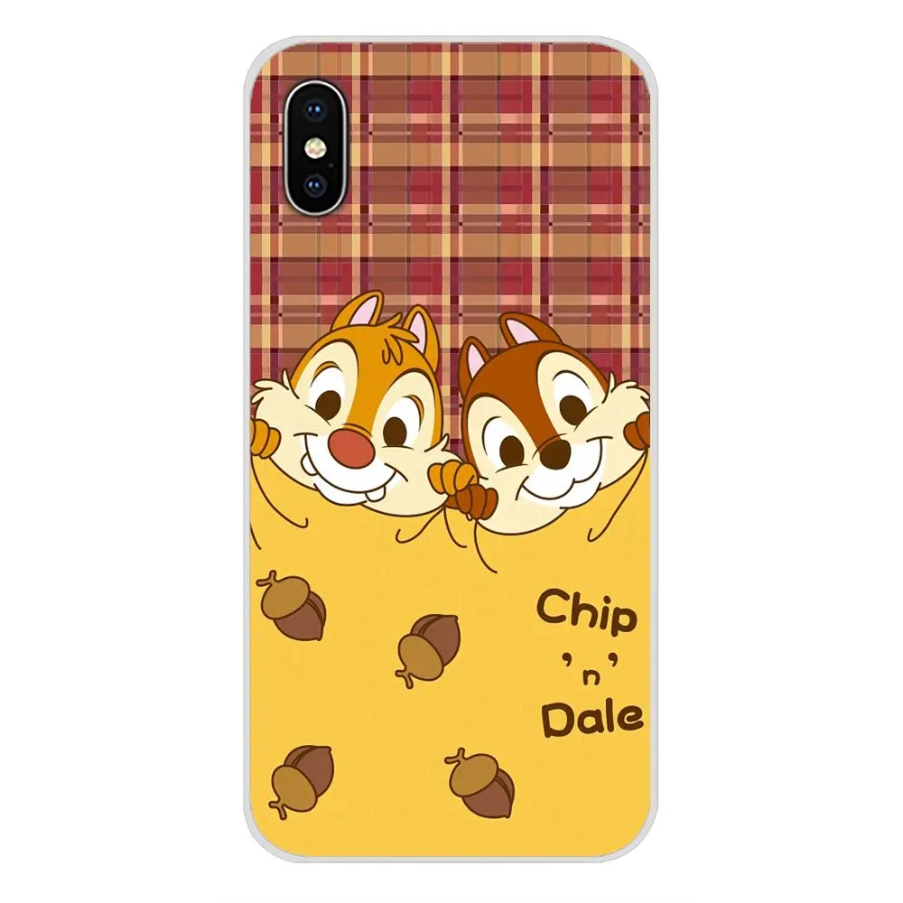 Витражный чип и Дейл для Apple iPhone X XR XS MAX 4 4S 5 5S 5C SE 6 S 7 8 Plus ipod touch силиконовые чехлы