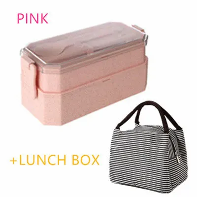 Meyjig Ланч-боксы контейнеры для еды микроволновая печь кухонные аксессуары для пикника контейнеры для еды портативный ящик для хранения еды - Цвет: PINK1