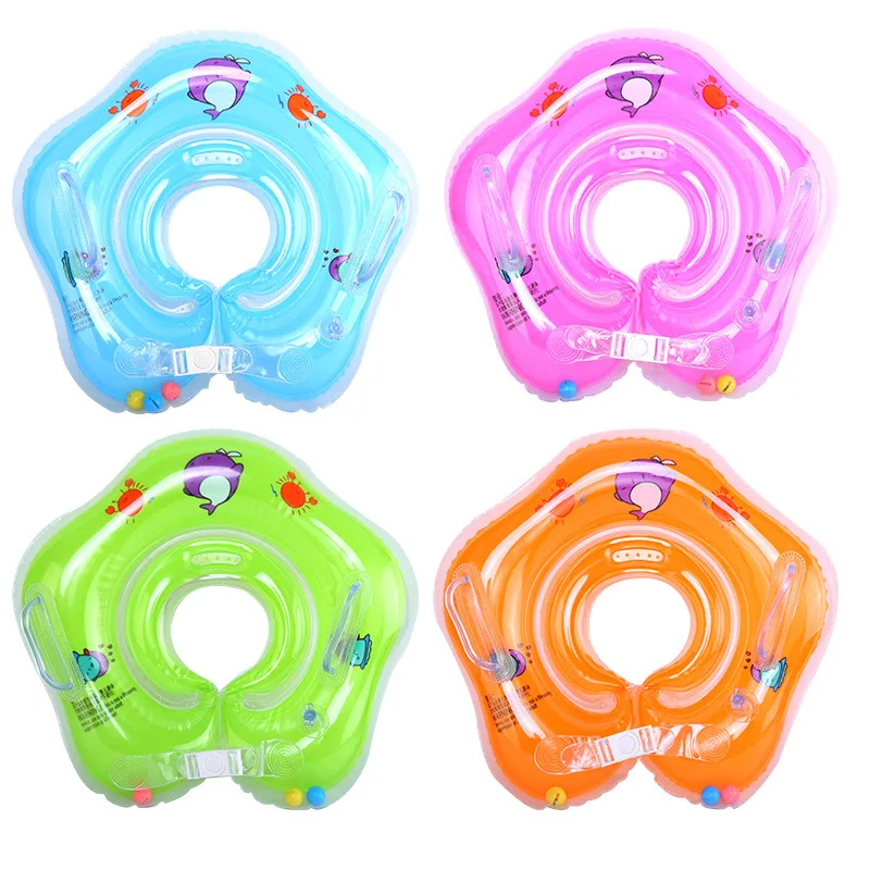 

2019 Swimming Baby Accessories Neck Ring Tube Safety Infant Float Circle for Bathing Inflatable Flamingo Inflatable Water