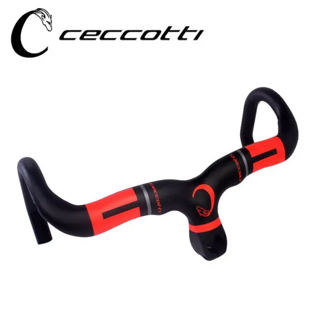 УГЛЕРОДНЫЙ raod велосипед углероводородный углеродный руль CECCOTTI красный gps Держатель доступный дорожный велосипед Руль матовый или глянцевый