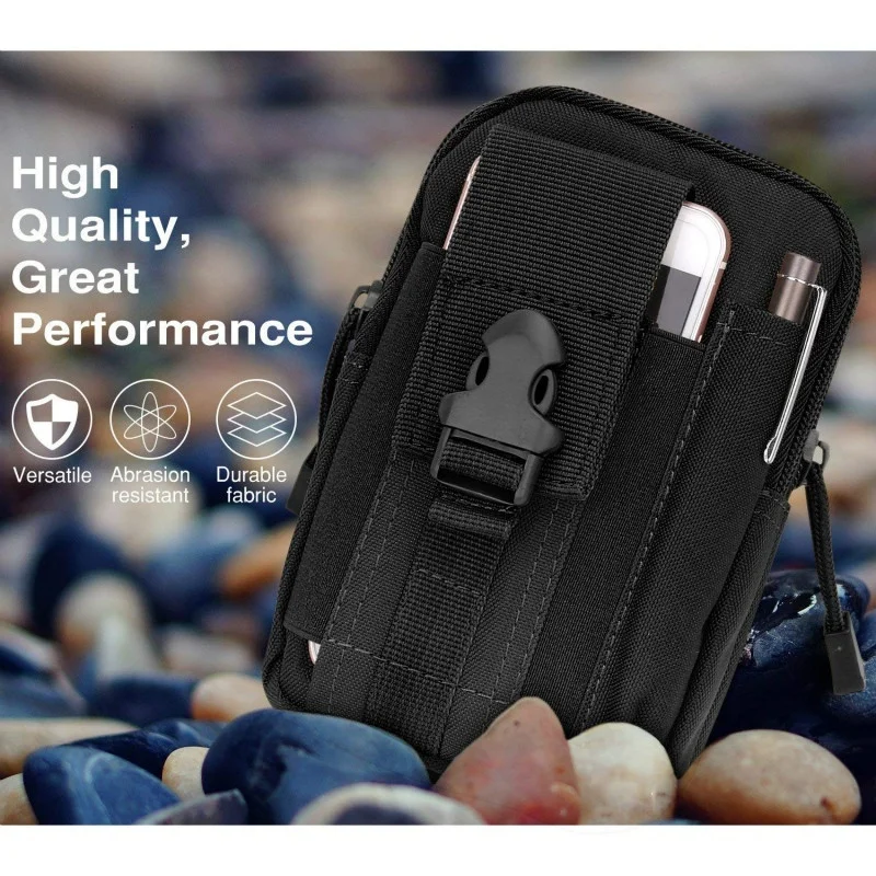 Тактическая Сумка Molle EDC, наружная поясная сумка 1000D, многофункциональная сумка для гаджета, поясная сумка с ремнем для треккинга, кошелек