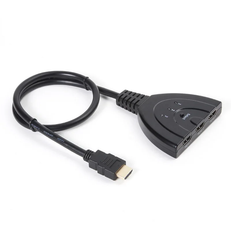 HDMI 3X1 3 порта в 1 выход Pigtail HDMI переключатель HDCP 1080P HD концентратор V1.4B HDMI коммутатор сплиттер Кабель-адаптер для HDTV