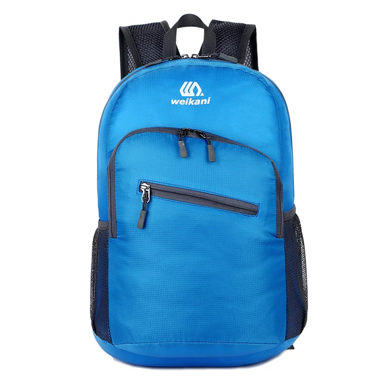 18л легкий складной рюкзак, рюкзак для альпинизма, нейлоновый женский мужской рюкзак для спорта на открытом воздухе, рюкзак для велоспорта, походная дорожная сумка - Цвет: Blue