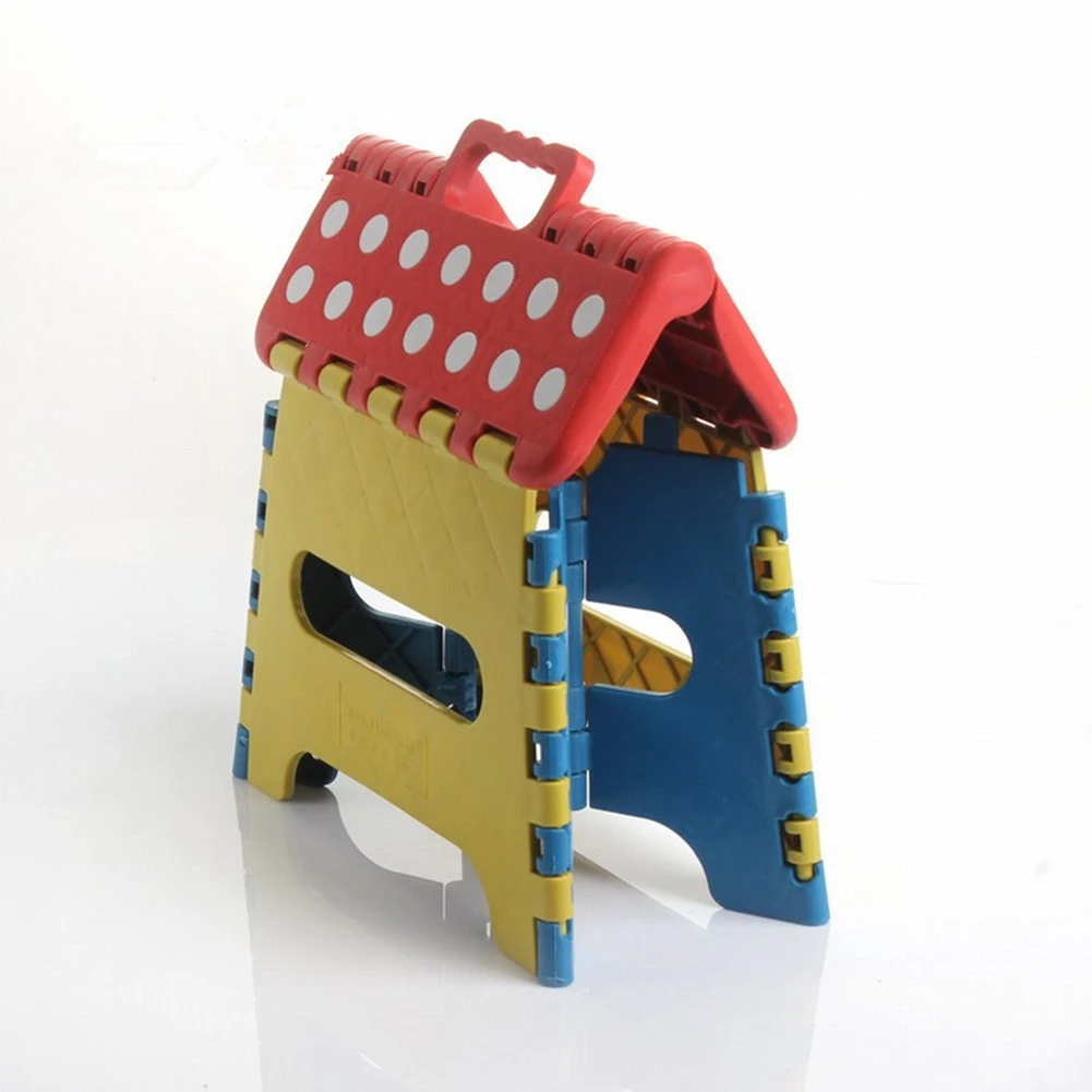 

Portable Thick Plastic Kids folding Stool Outdoor Activity Tool Home Traveling Necessity