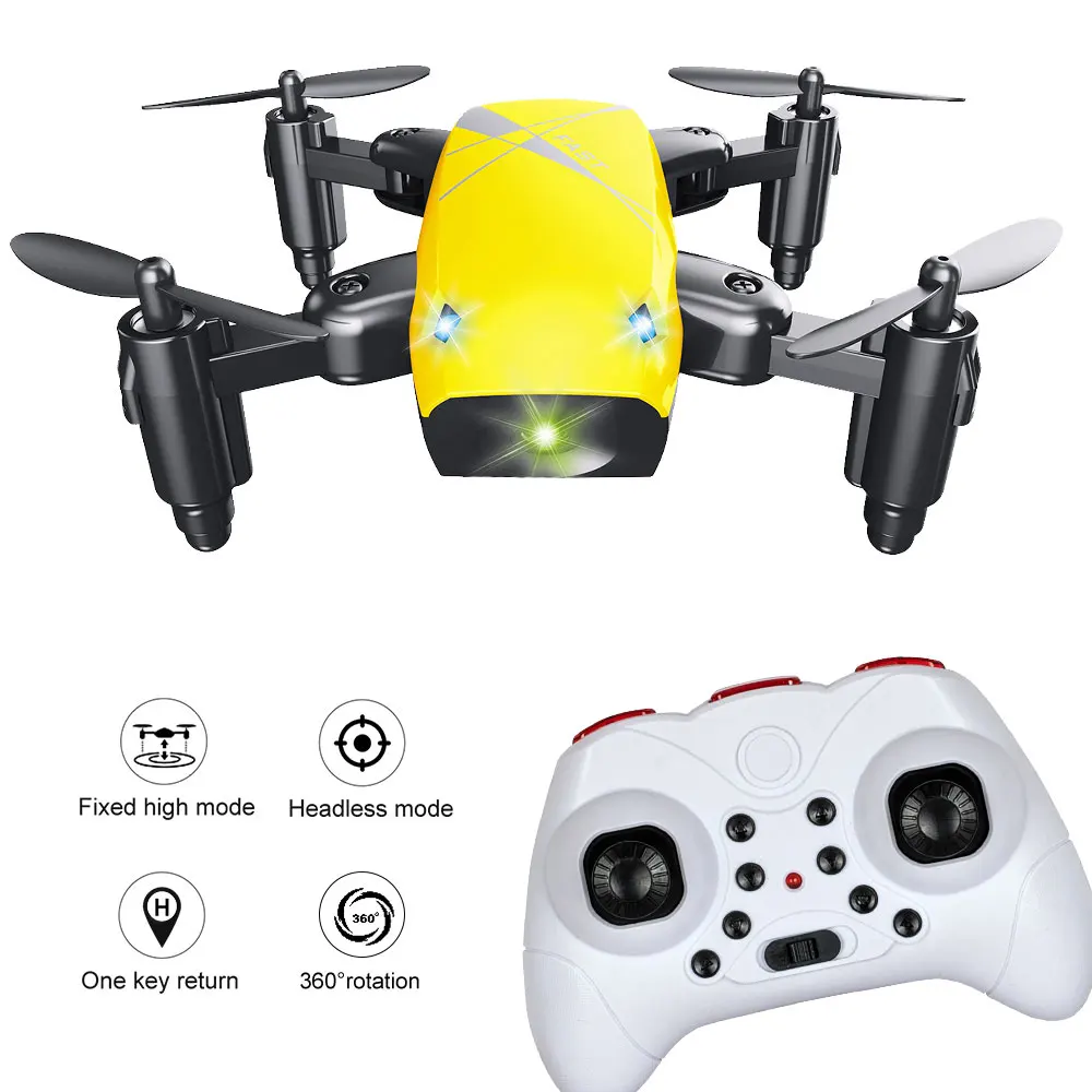 

Mini Pocket Drone 4-Axis Foldable S9 RC Quadcopter Pocket Remote Control Helicopter 3D Tumbling / A Key Return Headless Mode