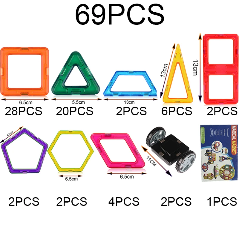 Kopen 27 133 Pcs Big Size Magnetische Bocks Magnetische Constructor Set Kids Magnetische Designer Model   Building Toy Educatief Speelgoed voor Kids
