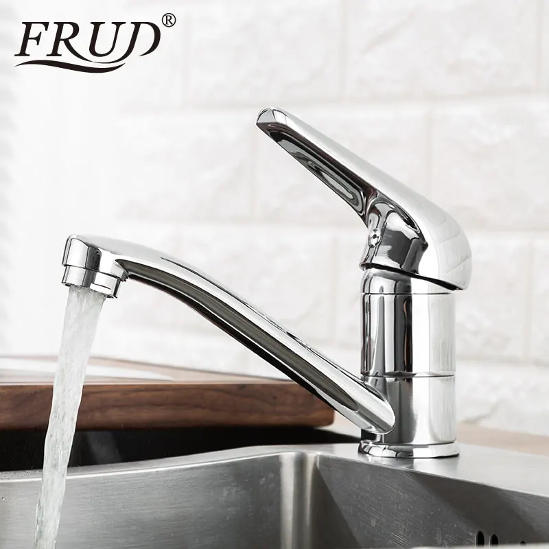

FRUD kitchen Faucet Deck Mount Waterfall Bathroom Faucet Vanity Vessel Sinks Mixer Tap Cold And Hot Water Tap