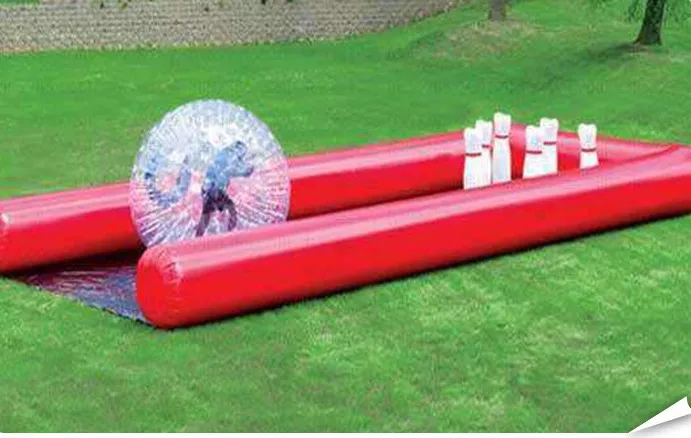 Tophop 40feet Inflatable Bowling Ball filed Giant Bowling Ball Game,Human Zorb Bowling Game free
