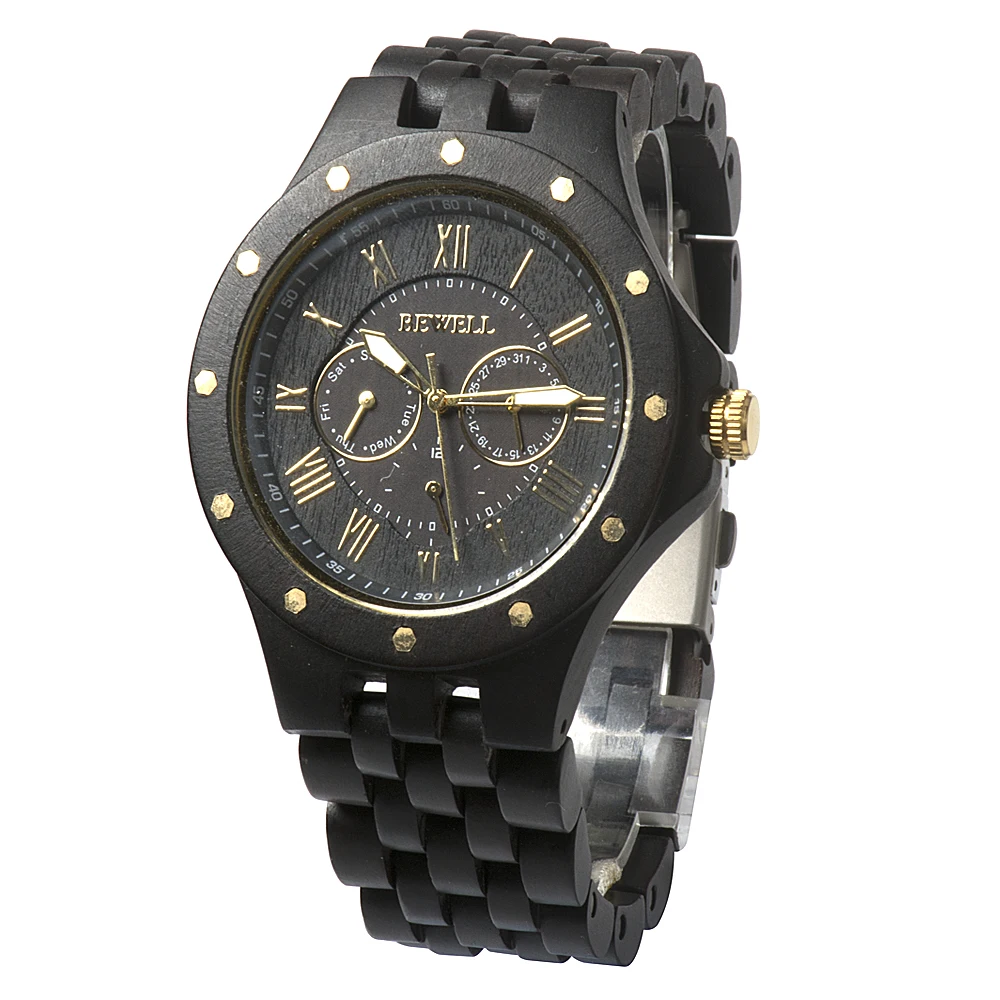 BEWELL WOODEN WATCH