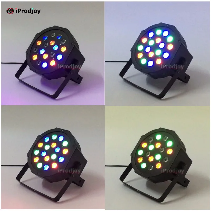 Led Flat Par 18 3w x1w Mini Wash Stage Party Dmx Disco Dj Light Rgb Strobe Lamp Show Luce Licht (12)