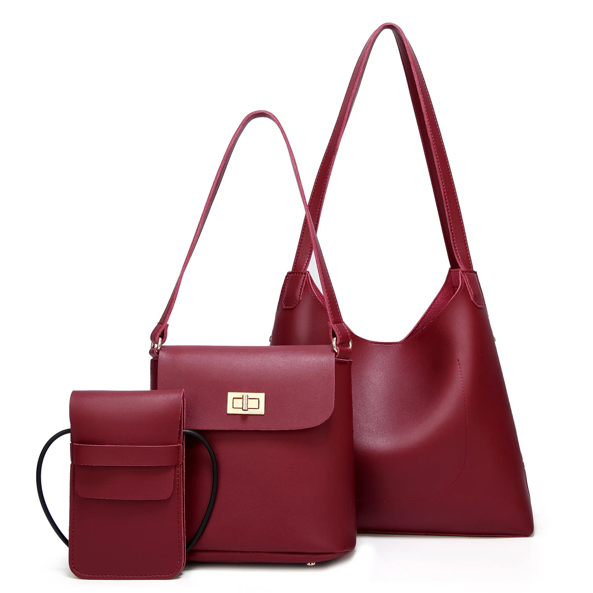 

2018 new three sets of mother bags, fashion, simple Tottre bag, European and American single shoulder shoulder bag handbag.