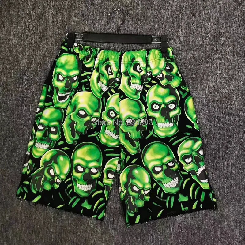 SS18 Skull Pile Sweatshort Shorts 1:1 