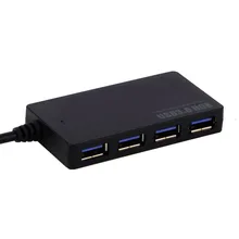 1 шт. 4-Порты и разъёмы USB 3,0 концентратор 5 Гбит/с Портативный Благодаря компактному размеру ПК Mac ноутбук, настольный компьютер Лидер продаж по всему миру