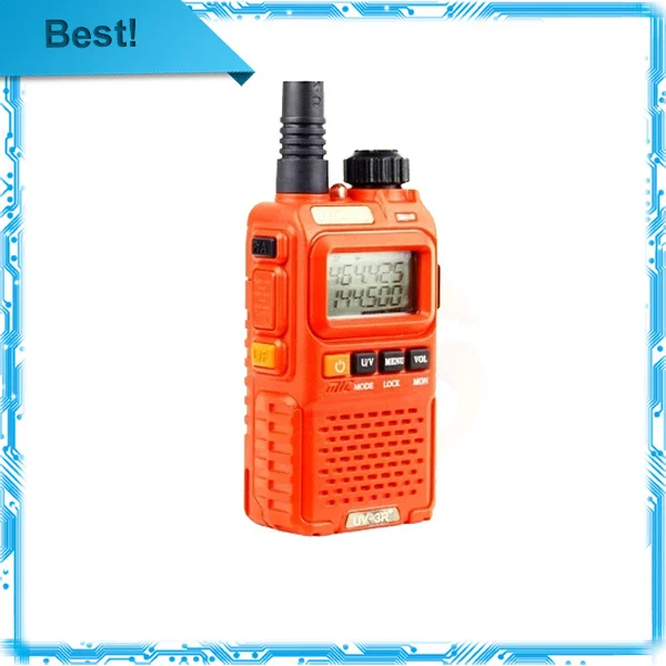 1500mAh Li ion battery Hot selling mini size dual band vhf/uhf handheld two way radio BAOFENG UV