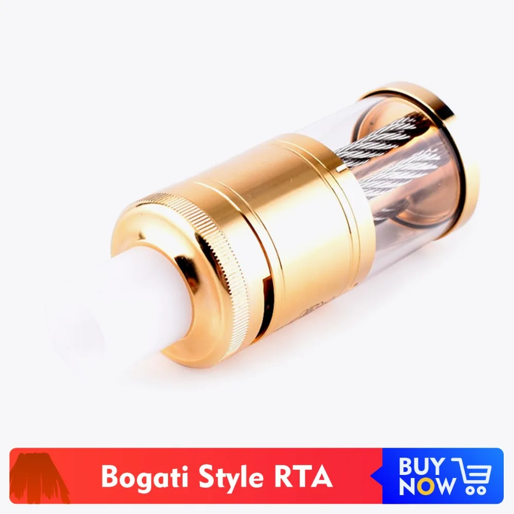

Shenray Bogati Styled RTA Rebuildable Tank Atomizer 5ml Capacity 23mm Diameter Single Dual Mesh Coil for Vape Pen Box Mod