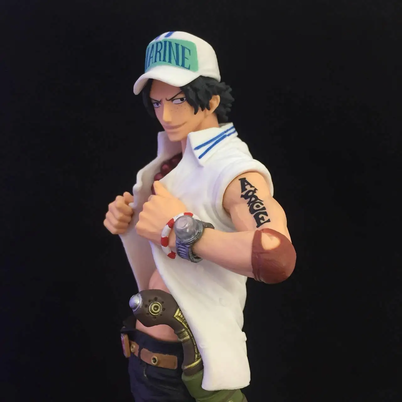 One Piece Portgas D Ace Navy suit Action Figure One piece Merchandise
