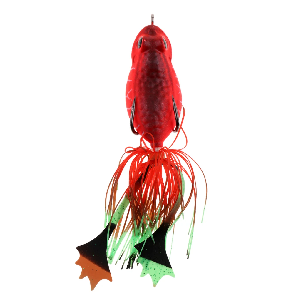 3D Frog Soft Fishing Lure Bait Floating Crankbaits Bass Pike Perch Catfish Snakehead Topwater Hollow Body Artificial Lures