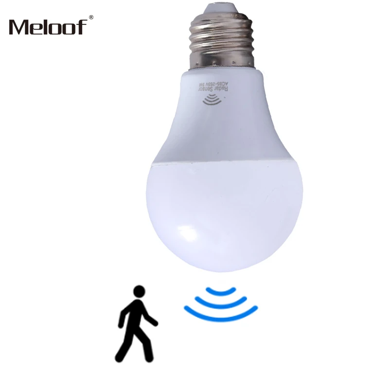 

E27 PIR Motion Radar Sensor LED Light Bulb Auto Smart Infrared Body Sound Bulb 7W 12W Energy Saving Bombillas for Garden Hallway