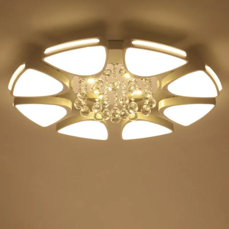 

Acrylic round led ceiling lights modern bedroom dining room lamparas de techo free shipping 2