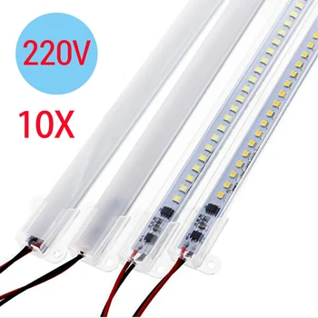 

10X LED Bar Light AC220V LED Tube 50cm 72LEDs 2835 LED Rigid Strip Lights LED Fluorescent Tubes
