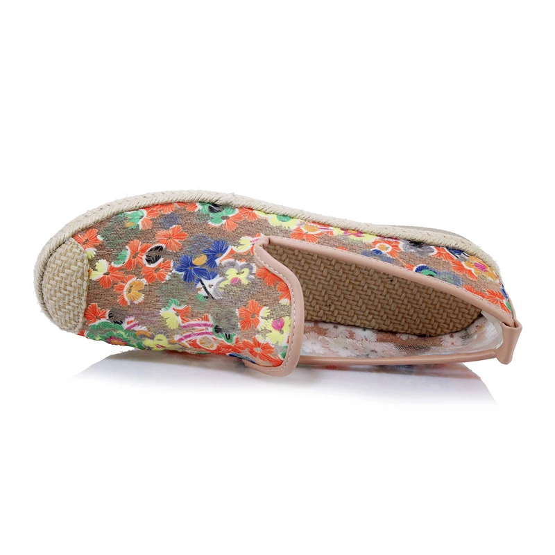 ENMAYLA/женские сетчатые туфли на плоской подошве женские слипоны с круглым носком и цветочным принтом женские повседневные удобные водонепроницаемые Мокасины размер 40