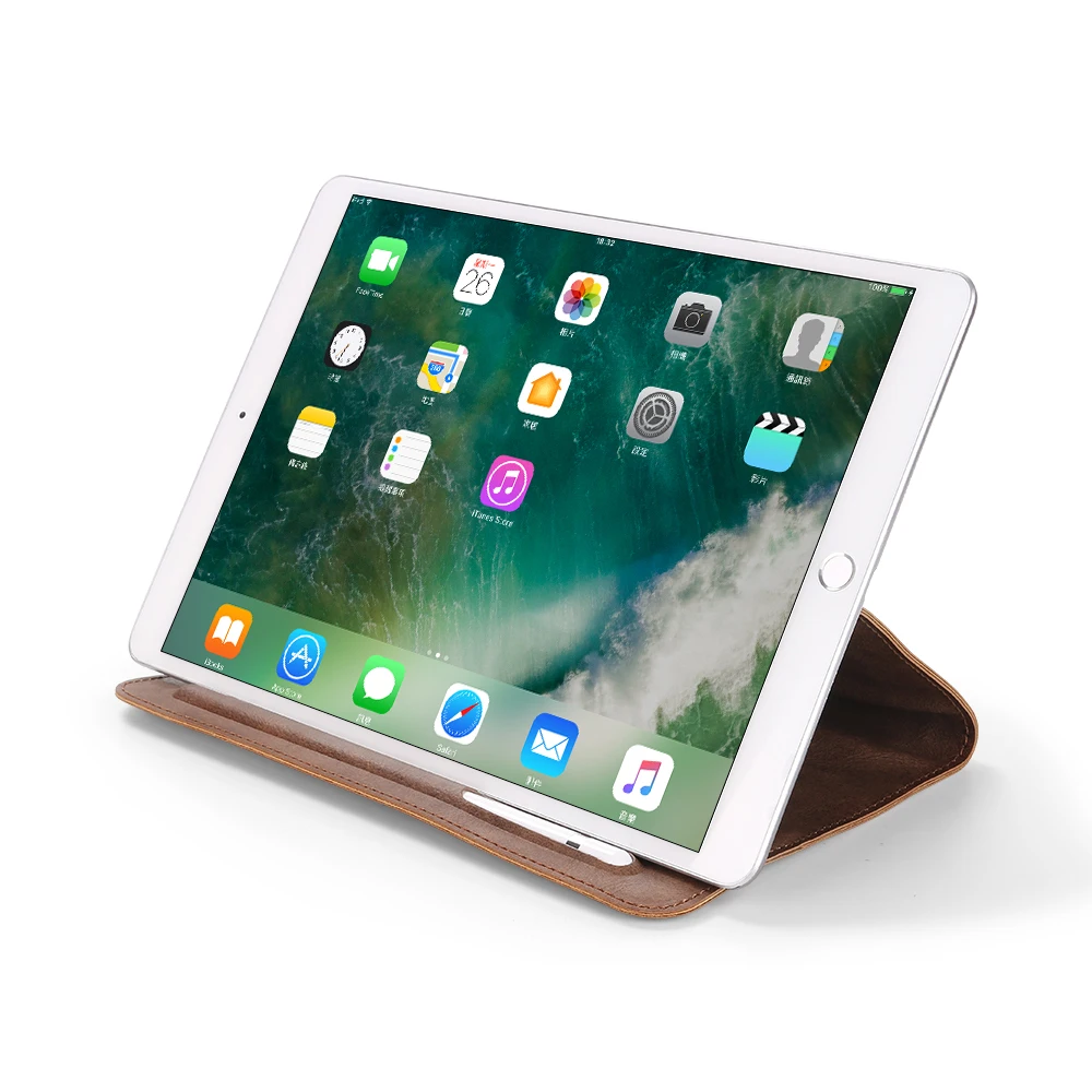 Полиуретановый чехол для ipad Pro 10,5, Сумка с карандашом, Чехол для ipad 9,7 Air 3 2 1 Pro 11, подставка для ipad 10,2