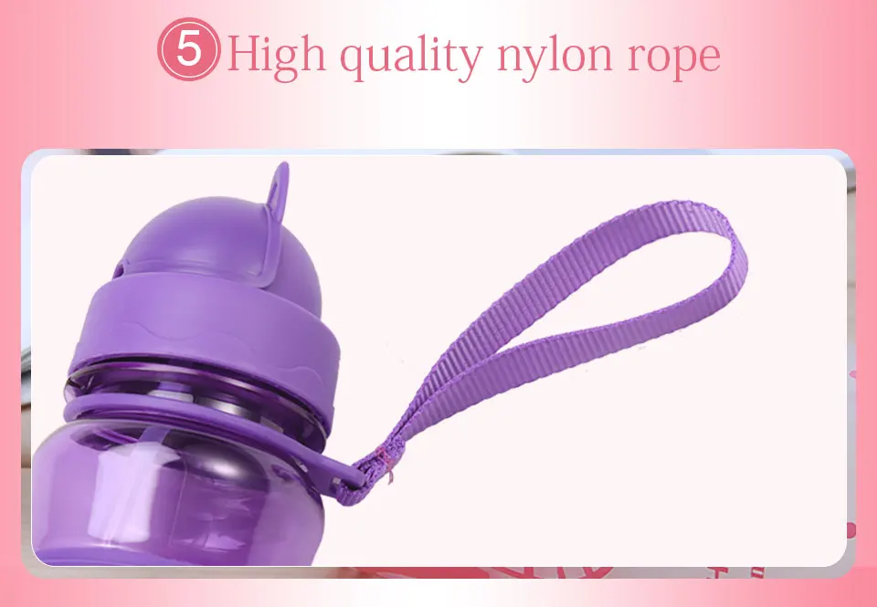 300ml BPA Free Sport Water Bottle For Kids Water Bottle With Straw Eco-friendly Tritan Children Baby My Bottles ZCForest        _09