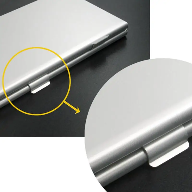 6 шт. металлический алюминиевый защитный футляр для карт памяти чехол для хранения 6x SD/SDHC/MMC чехол для хранения карт памяти держатель кошелек