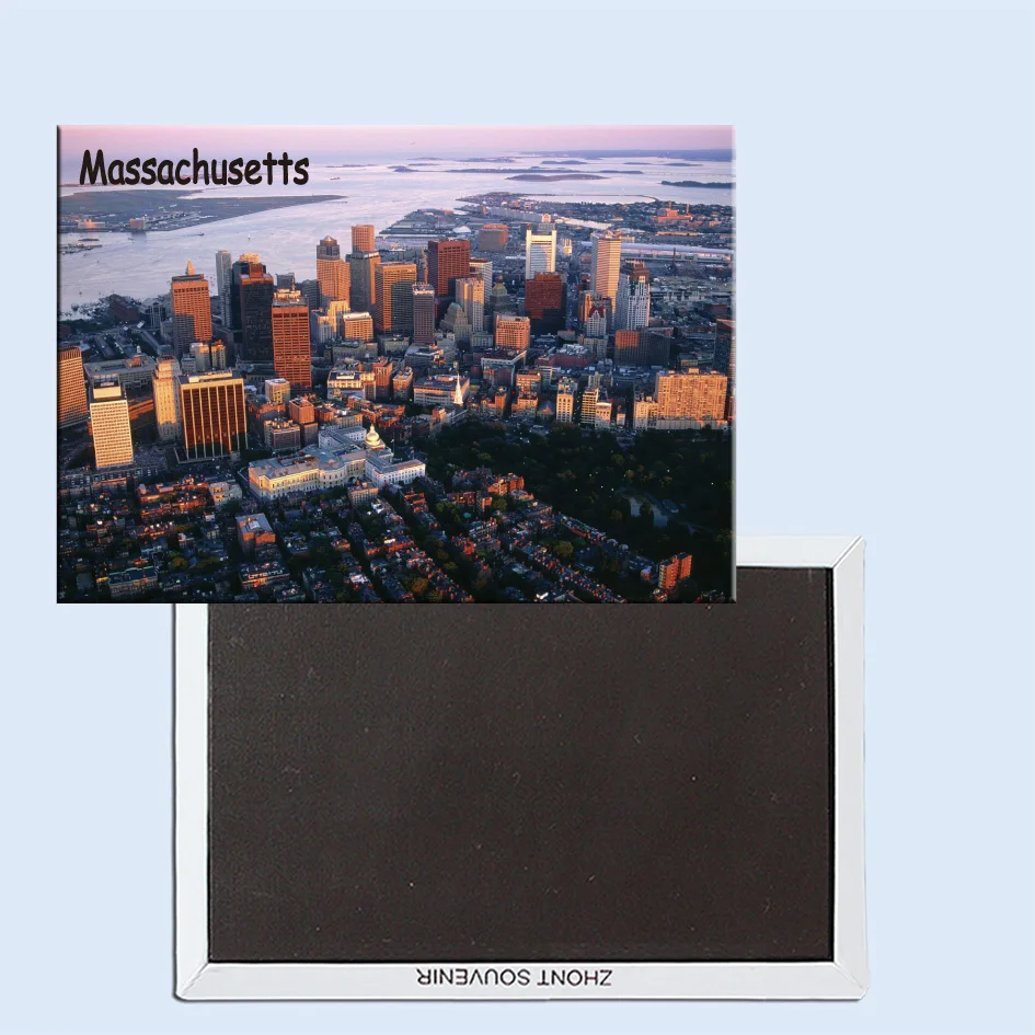 

Tourist Souvenirs,Fridge Magnetic,Exquisite Gift 24576, Aerial View of Downtown Boston, Massachusetts