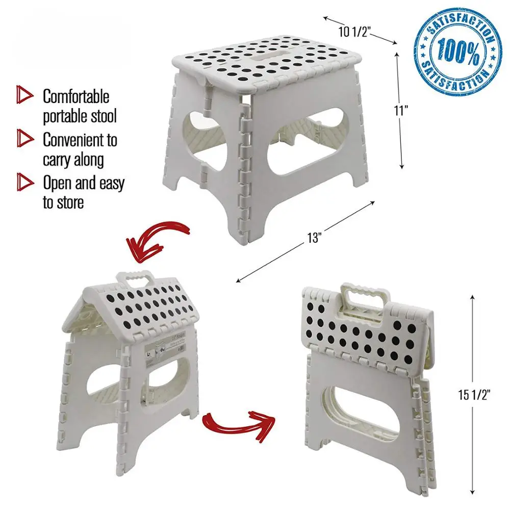 Billige 9 13 zoll Höhe Folding Schritt Hocker Super Starke Stepping Stühle Premium Heavy Duty Faltbare Hocker Für Kinder Erwachsene garten Bad