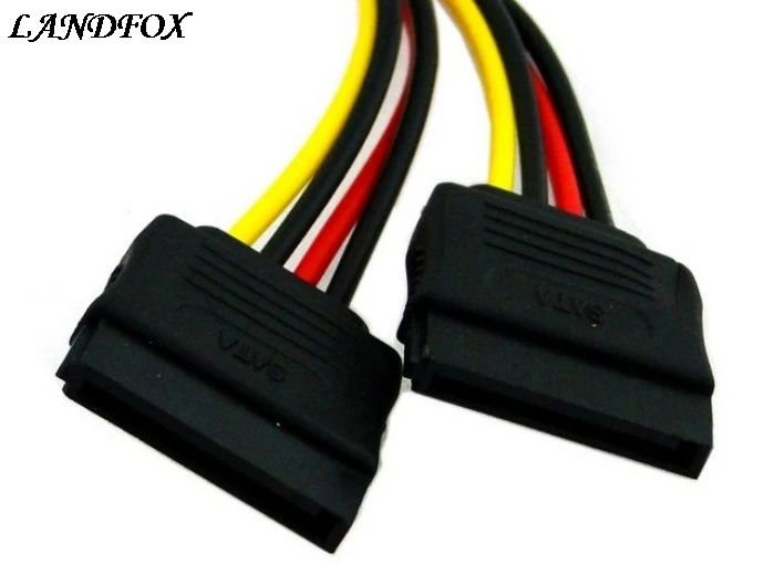 15Pin SATA Male Plug To 2 Female 15Pin Power HDD Splitter Connector Cable Power Cable Cord Adapter for bitcoin mining device 15Pin SATA Male Plug To 2 Female 15Pin Power HDD Splitter Connector Cable Power Cable Cord Adapter for bitcoin mining device