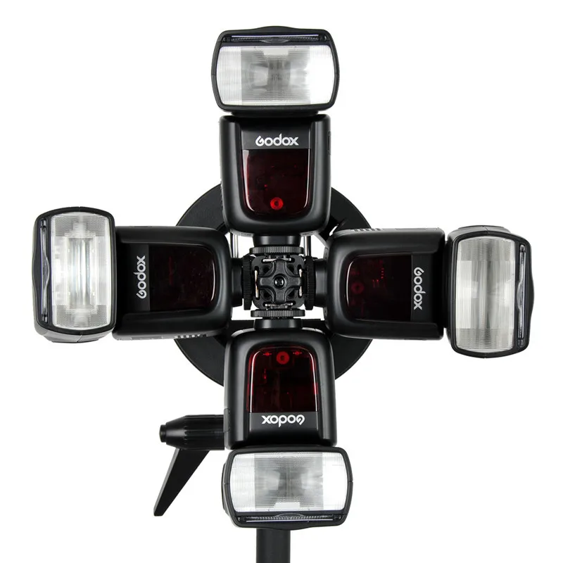 Кронштейн Godox S type Bowens + фотовспышка из алюминиевого сплава|hot shoe mount adapter|shoe adapterbowens