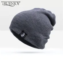 TRUENJOY/Модные женские шапки для мужчин; Модная вязаная зимняя однотонная шляпа в стиле хип-хоп; Кепка в стиле унисекс; gorros